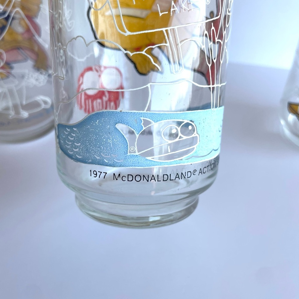 McDonaldland Action Series Ronald McDonald & Friends Drinking Glass’s Vtg 1977 - Picture 6 of 7